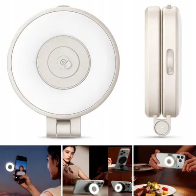 Zdjęcie produktu dla Lampa Lampka LED na MagSafe do Telefonu Selfie Vlog USB-C ULANZI / LM21/ Biały