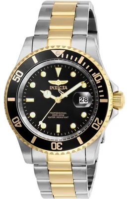 Produktbild von Invicta Pro Diver 26973 Herrenuhr - Quarzwerk - Edelstahl mit schwarzem Zifferblatt - 40 mm