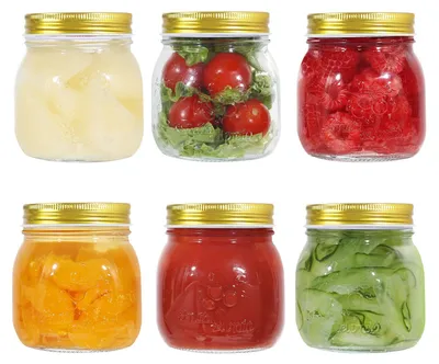 Einmachgläser 6er-Set 300 ml luftdicht für Vorratshaltung