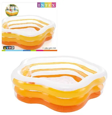 Produktbild von Intex Aufblasbares Schwimmbecken Summer – 185 x 180 x 53 cm – Orange