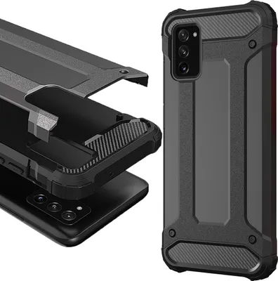 Immagine prodotto di Custodia Ibrida Blindata Samsung Galaxy A03S Cover Nera