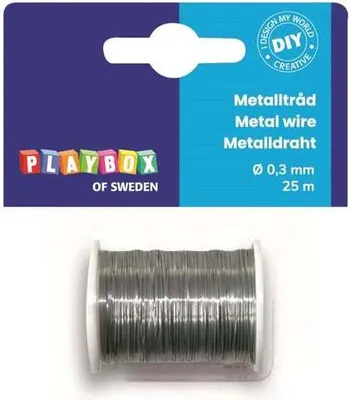 Produktbild von Basteldraht - silber - 25m