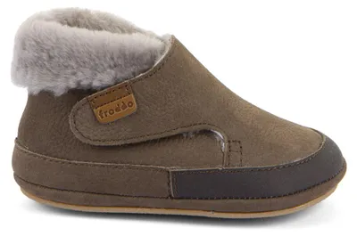 Imagen del producto de Botas para niños Froddo, modelo BAREFOOT FURRY WALK, color marrón, talla EU 23