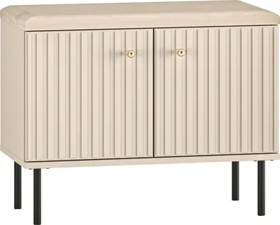 Produktbild von Schuhschrank mit Sitzbank Beistellschrank ALVA 16 kaschmir