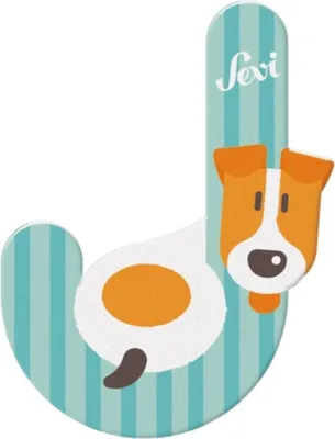 Immagine prodotto di Lettere di legno Trudi animali pastello : lettera J ordinamento delle lettere: lettera J