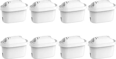Obrázek produktu pro filtrační patrony kompatibilní s karafou Brita Maxtra+ - SÜD - Brita Style - Brita Fun - Merella Cool - Mavea Elemaris XL - Brita Flow - nádržka na vodu - balení 8 filtračních patron