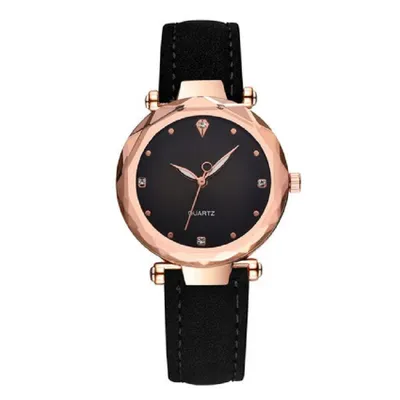 Produktbild von Sunny Damenarmbanduhr Schwarz - Stilvolle und Elegante Uhr für Jeden Anlass KP14736