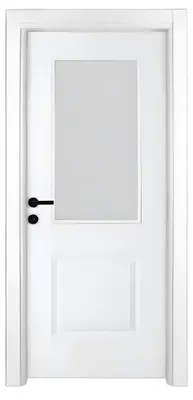 Image de Porte en bois chic Porte simple blanche exclusive Portes intérieures design Porte