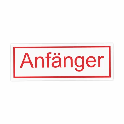 Produktbild von Fahrzeug-Aufkleber Anfänger I 20 x 7 cm I Achtung Vorsicht Fahranfänger I für Kfz Auto LKW I wetterfest, selbstklebend I hin_015