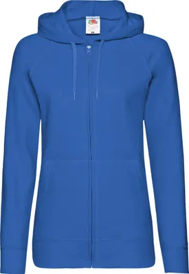 Produktbild von Fruit Of The Loom Damen Kapuzenjacke / Kapuzen-Sweatshirt / Hoodie mit Reißverschluss, tailliert BC2658 (XS) (Königsblau)