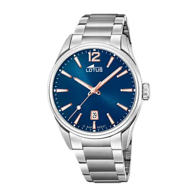 Produktbild von Lotus Armbanduhr Date Minimalist Blue