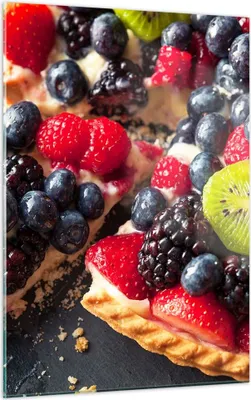 Produktbild von Bilder auf glas - Einteilig - Kuchen Dessert Obst Erdbeere - 50x70cm - Glasbilder - Wandbilder - Bilder - Wanddekoration aus Glas - Glas Bilder - Wandbild auf Glas - GPA50x70-2871