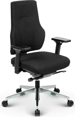 Produktbild von VERSEE Naros Bürostuhl Schwarz – ergonomischer Schreibtischstuhl, hochwertiger Bürostuhl, bequemer Drehstuhl, bis 150 kg belastbar