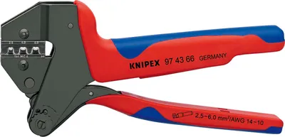 Produktbild von Knipex 97 43 66, Crimpwerkzeug, 6 mm