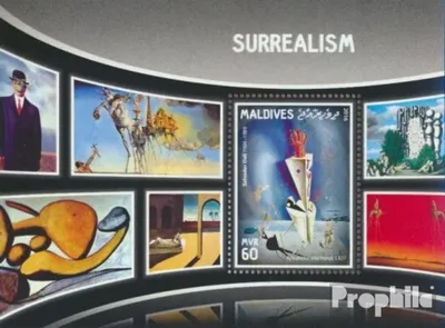 Produktbild von Briefmarken Malediven 2016 Mi Block 992 (kompl. Ausg.) postfrisch Surrealismus