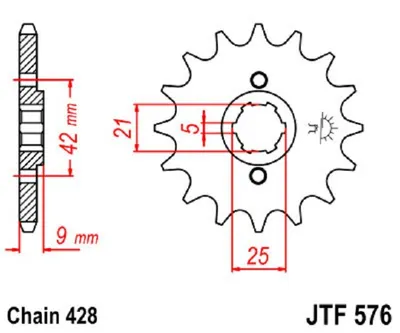 Produktbild von JTSPROCKETS VORNE Kettenritzel