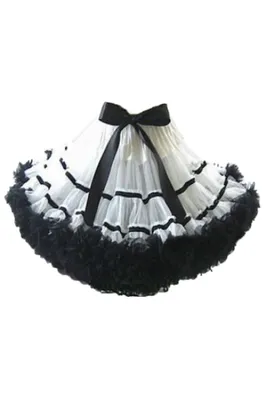 Produktbild von Mini Petticoat Tutu WEISS/SCHWARZ Gr. S/M