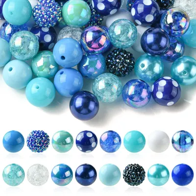 Productafbeelding van Solidchoice - 50 Stuks Ronde Acrylkralen voor Sieraden en Creatief Knutselen
