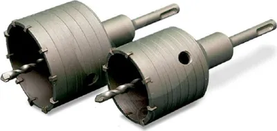 Produktbild von VaGo Schlagbohrkrone Dosenbohrer Bohrkrone 80+65mm SDS Plus Loch Bohrer Set