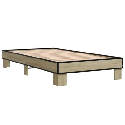 Zdjęcie produktu dla Rama łóżka, dąb sonoma, 75x190 cm, materiał drewnopochodny