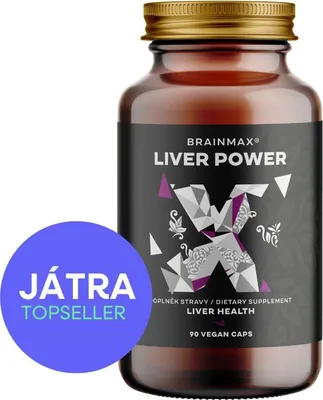 Obrázek produktu pro BrainMax Liver Power, komplexní podpora jater, 90 rostlinných kapslí