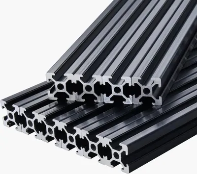 Zdjęcie produktu dla Profil aluminiowy T-slot 2020 1000mm 10 szt. czarny - do CNC, drukarki 3D