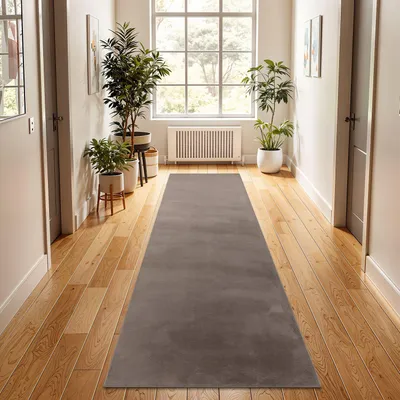 Produktbild von TT Home Wohnzimmer Teppich Hochflor Langflor Kunstfell Weich Modern Unifarben Flauschig Größe 60x90 cm