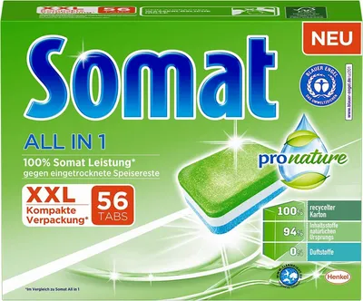 Produktbild von Somat All in 1, Spülmaschinentabs, umweltfreundlich, 56 Stück