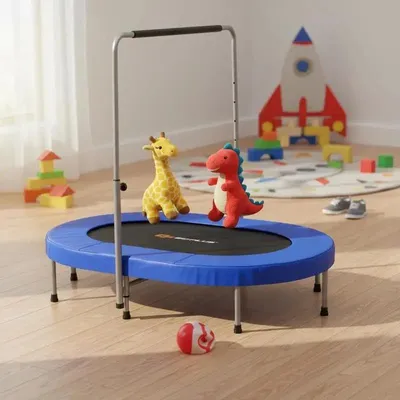 Produktbild von 2-Personen Faltbare Mini-Fitness-Trampolin für Kinder