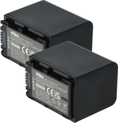 Produktbild von vhbw 2x Akku kompatibel mit Sony DCR-DVD910E, DCR-SR37E, DCR-HC48E, DCR-SR200E, DCR-DVD850E Videokamera Camcorder (1300 mAh, 7,2 V, Li-Ion) + Infochip
