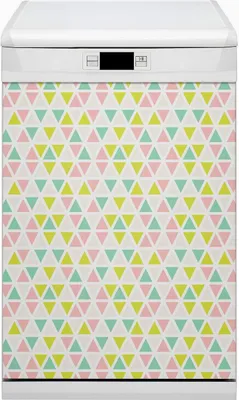 Produktbild von Abwaschbar 45x80 cm Geschirrspüle Magnetmatte Küche Dekorative  - Farbige Dreiecke