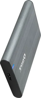 Produktbild von TooQ TQE-2503G, HDD / SSD-Gehäuse, 2.5", SATA, Serial ATA II, Serial ATA III, USB Anschluss, Grau