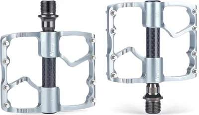 Image de Ultralight Aluminum Alloy Bicycle Pedals 3 Bearings Bike Pedals AntiSlip Waterproof Flat Wide Bike Pedals Cycle Accessories