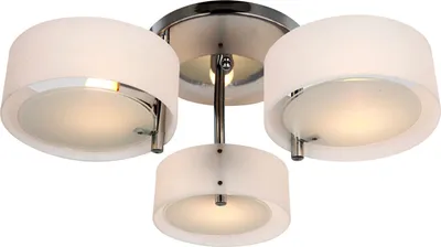 Zdjęcie produktu dla HOMCOM lampa sufitowa żyrandol lampa sufitowa 40W światło 3 światła chrom akryl E27, ciepły biały, Ø64xH20cm