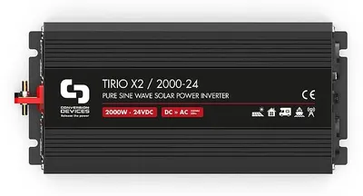 Wechselrichter 2000 W, 24 V DC, 230 V AC, 2x Schuko, 1x USB