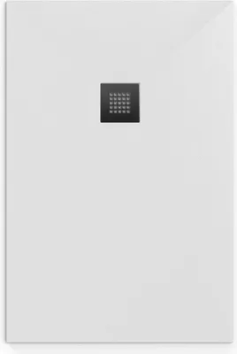 Produktbild von SAT ALEK Rechteckige Duschwanne Gussmarmor 140x80 cm, weiß