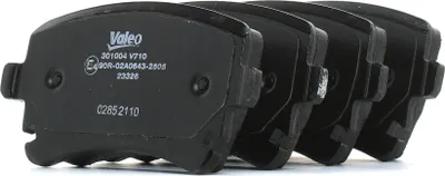 Produktbild von VALEO Bremsbeläge Satz Hinten für VW Transporter V Bus (7HB, 7HJ, 7EB, 7EJ, 7EF, 7EG, 7HF, 7EC) 301004