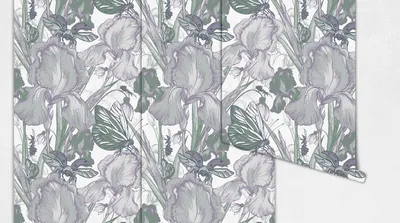 Produktbild von Coloray Fototapete 104x70 cm Latextapete Magicstick - Weinleseblumenmuster.