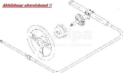 Produktbild von SeaStar 20º Montagesatz mit Bremse für Steuerkopf