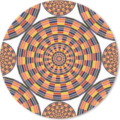 Produktbild von MuchoWow® Mauspad Mousepad Mandala - Mexiko - Muster 40x40 cm - Mousepads - Maus Mat - Pad - Mausunterlage - Schreibtisch Accessoires