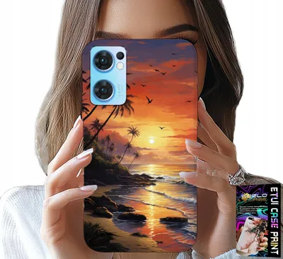 Zdjęcie produktu dla Etui Do Oppo Reno7 5G - Plaża, Wakacje, Tropikalna Wyspa Obudowa