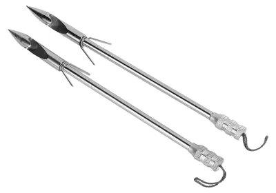 Produktbild von 2 Stück 145 mm Fischpfeil Edelstahl Angelpfeil Outdoor Jagd Schießen Geschicklichkeitspfeile