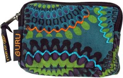 Produktbild von Portemonnaie `Ethno` in Verschiedenen Farben - Türkis, Uni - Erwachsene, Mehrfarbig, Baumwolle, 8*12*2 cm, Portemonnaies