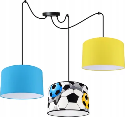 Obrázok produktu pre Detská závesná lampa s futbalovým motívom
