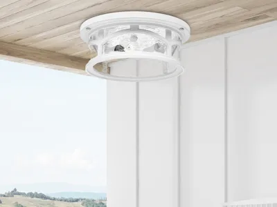 Produktbild von Außendeckenleuchte, runde Balkon Außenlampe Landhausstil, Terrassenbeleuchtung
