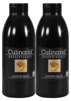 Image de Sauce caramel sucrée Culinaria pour glaces et desserts 800ml 2pcs