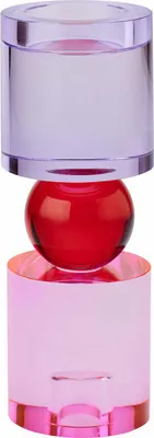 Produktbild von Gift Company Kerzen-/Teelichthalter Sari Rosa/Rot/Flieder (M)