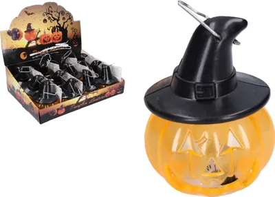 Obrázok produktu pre Dekorácia Halloween tekvica 8,5x6,5 cm svietiaca