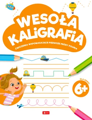 Produktbild von Fröhliche Kalligraphie für Kinder ab 6 Jahren. Malbuch