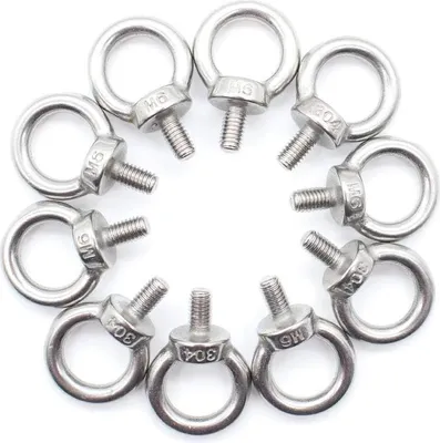 Produktbild von 10 Stück Ringschraube M6 - Edelstahl 304 Ringschraube x11mm Rostfreie Ösenhaken für Aufhängung, Möbel & DIY Projekte Hochbelastbar, korrosionsbeständig & langlebig